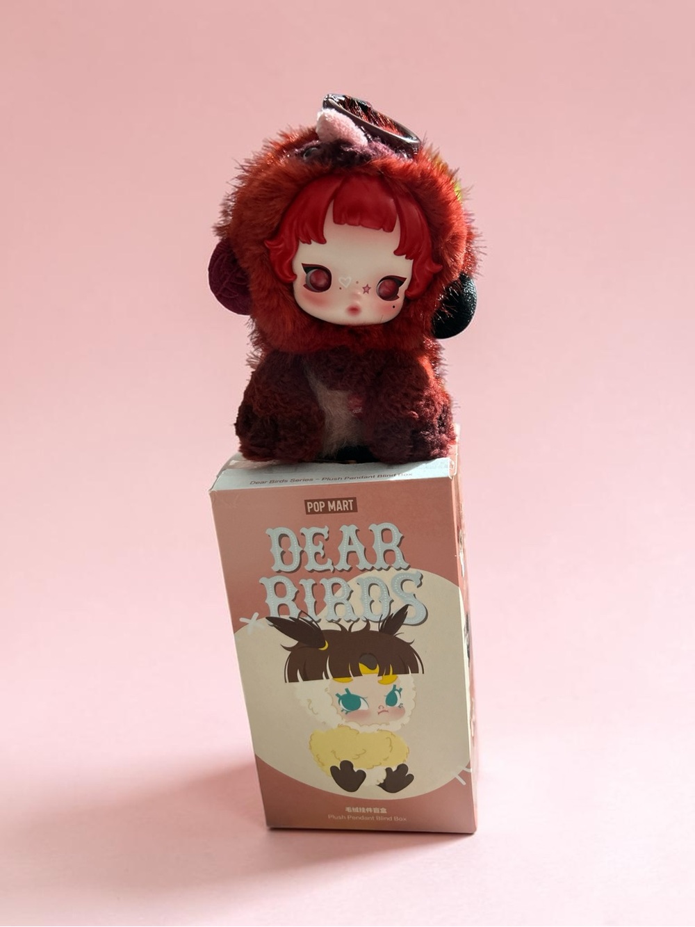 POP MART Dear Birds Red Plush Figure Keychain